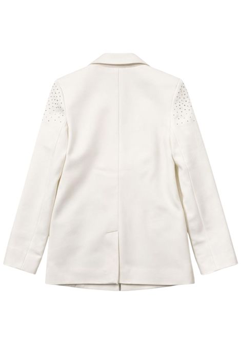 White girls' jacket with rhinestones Patrizia Pepe | 7S0288BIANCO
